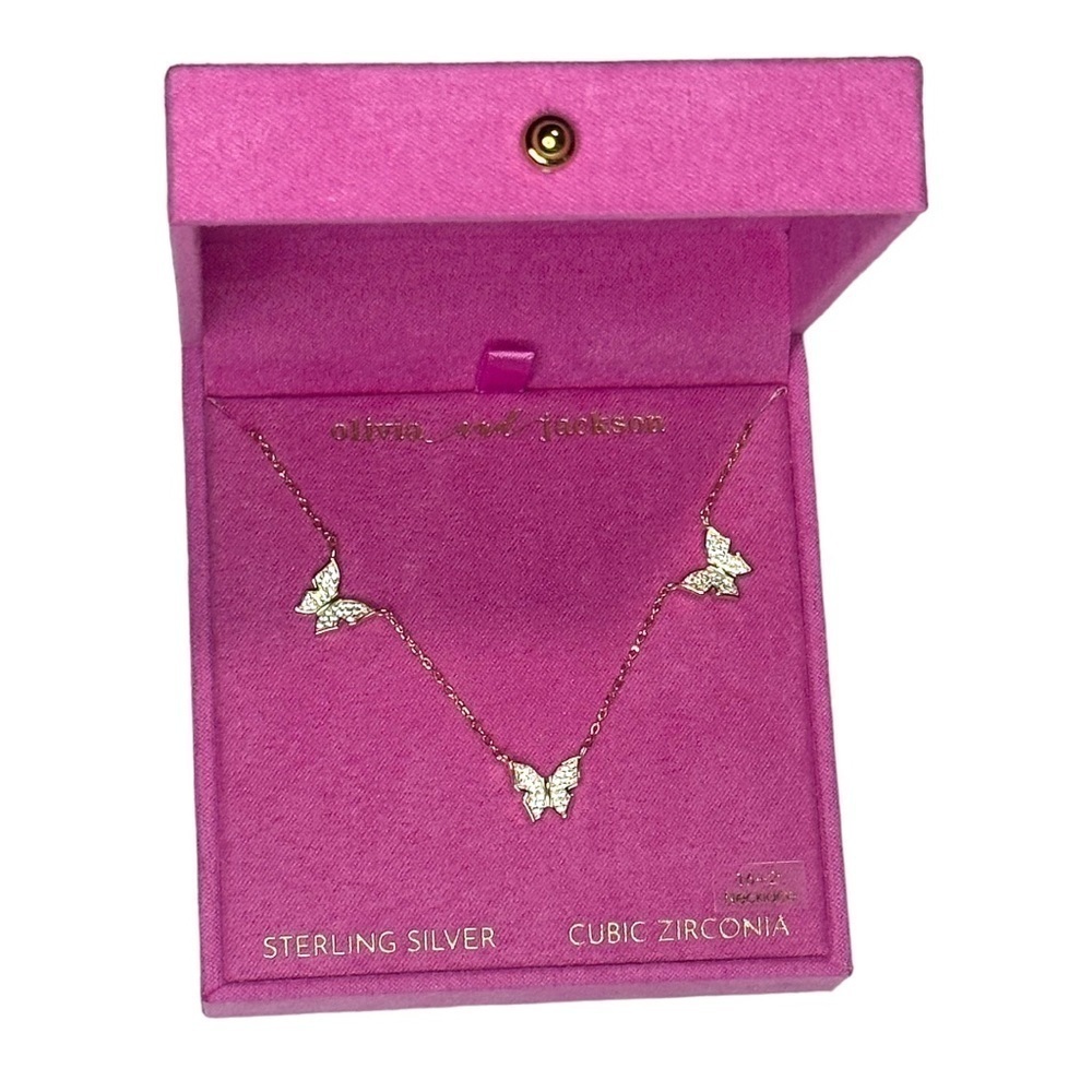 olivia and jackson Butterfly Necklace NIB